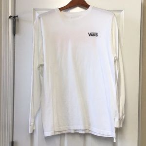 Vans Long Sleeve White T Shirt